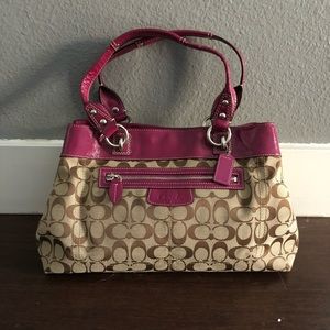 Coach canvas shoulder bag